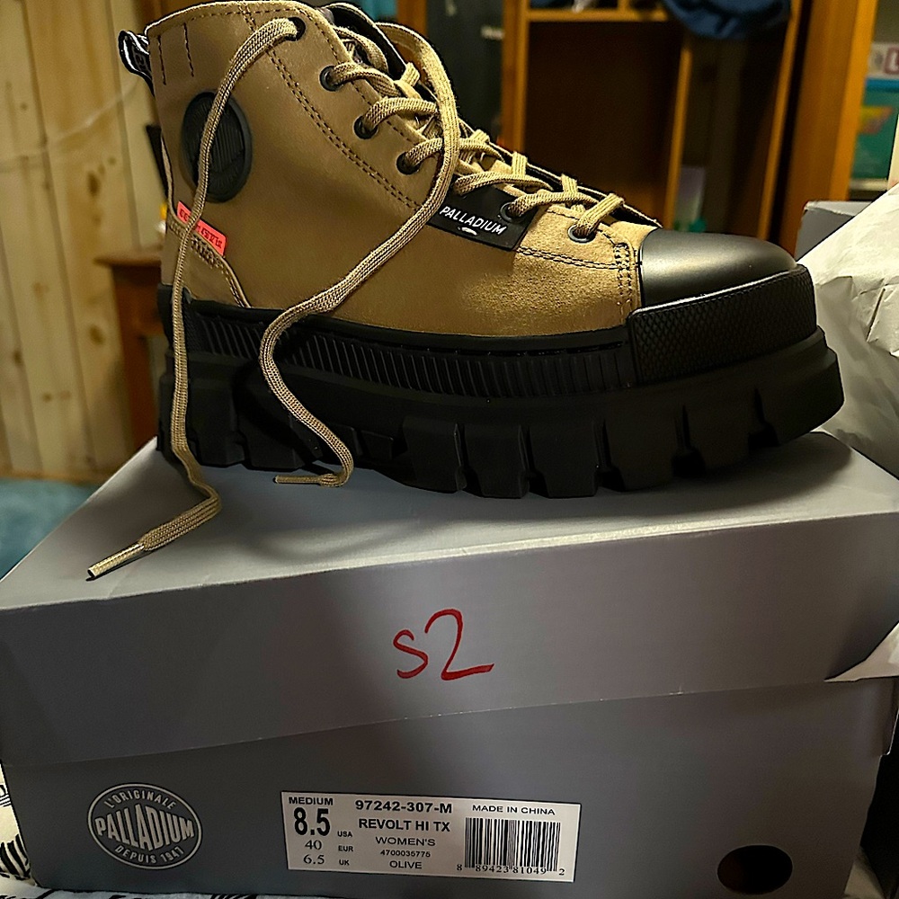 Palladium Tan High-Top Sneakers